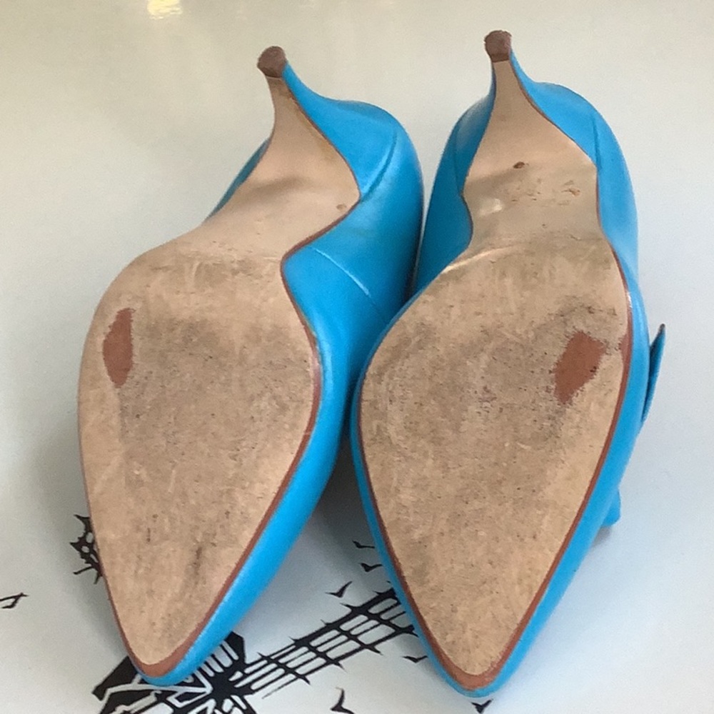 Vintage Pumps fro early 90’s SugarBabies Turquoise - Picture 7 of 9